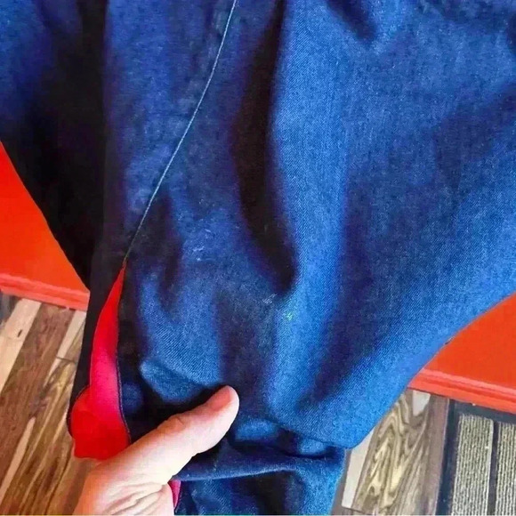 Vintage 80s Anne Crimmins color block nautical sailor silk blend dress size 10 - Picture 5 of 11